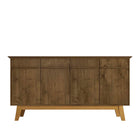 Manhattan Comfort Yonkers Mid-Century Modern 63" Sideboard in Rustic Brown