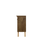 Manhattan Comfort Yonkers Mid-Century Modern 63" Sideboard in Rustic Brown