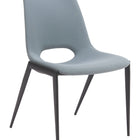 Zuo Desi Armless Dining Chair (Set of 2) Azure Gray