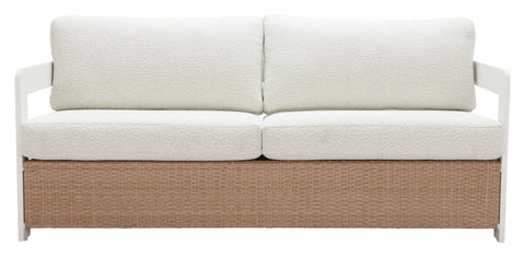 Zuo Gelo Sofa White & Brown