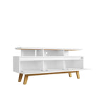 Manhattan Comfort Yonkers Mid-Century Modern 63" TV Stand in White