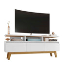 Manhattan Comfort Yonkers Mid-Century Modern 63" TV Stand in White