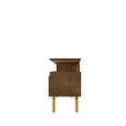 Manhattan Comfort Yonkers Mid-Century Modern 63" TV Stand in Rustic Brown