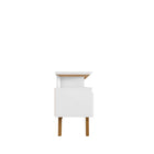 Manhattan Comfort Yonkers Mid-Century Modern 71" TV Stand in White