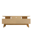 Manhattan Comfort Yonkers Mid-Century Modern 71" TV Stand in Black