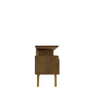Manhattan Comfort Yonkers Mid-Century Modern 71" TV Stand in Rustic Brown