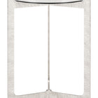 Zuo Barmas Side Table White & Silver