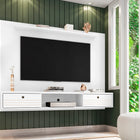 Manhattan Comfort Liberty Mid-Century Modern 71" TV Panel in White