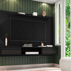 Manhattan Comfort Liberty Mid-Century Modern 71" TV Panel in Black