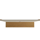 Manhattan Comfort Vernon Mid-Century Modern 63" TV Panel in Off White and Natural