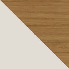 Manhattan Comfort Vernon Mid-Century Modern 63" TV Panel in Off White and Natural