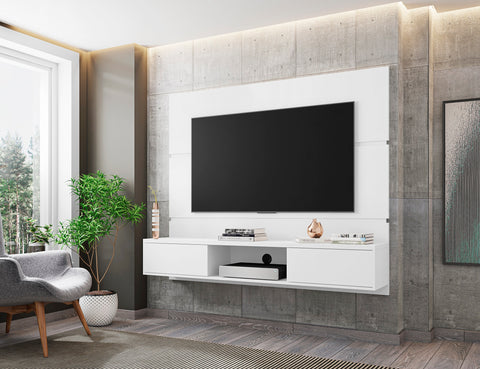 Manhattan Comfort Vernon Mid-Century Modern 63" TV Panel in White