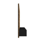 Manhattan Comfort Vernon Mid-Century Modern 63" TV Panel in Rustic Brown and Black