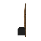 Manhattan Comfort Vernon Mid-Century Modern 63" TV Panel in Rustic Brown and Black