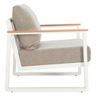 Zuo Welt Armchair Taupe & White