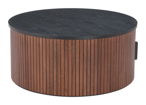 Zuo Nejaus Coffee Table Black & Walnut