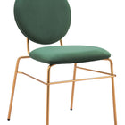 Zuo Odessa Dining Chair (Set of 2) Green & Gold