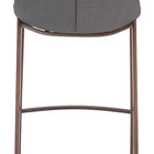 Zuo Magnus Barstool (Set of 2) Slate Gray & Walnut