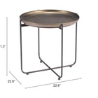 Zuo Bronson Side Table Bronze