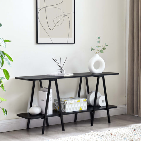 Manhattan Comfort Celine Contemporary Modern 47" Console Table in Black