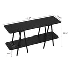 Manhattan Comfort Celine Contemporary Modern 47" Console Table in Black
