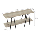 Manhattan Comfort Celine Contemporary Modern 47" Console Table in Rustic Gray