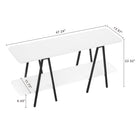 Manhattan Comfort Celine Contemporary Modern 47" Console Table in White