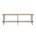Manhattan Comfort Celine Contemporary Modern 71" Console Table in Rustic Gray (2-Shelf)