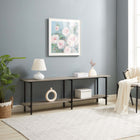 Manhattan Comfort Celine Contemporary Modern 71" Console Table in Rustic Gray (2-Shelf)