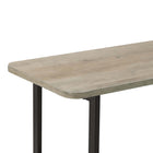 Manhattan Comfort Celine Contemporary Modern 71" Console Table in Rustic Gray (2-Shelf)