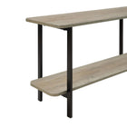 Manhattan Comfort Celine Contemporary Modern 71" Console Table in Rustic Gray (2-Shelf)