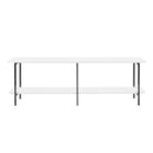 Manhattan Comfort Celine Contemporary Modern 71" Console Table in White (2-Shelf)