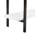 Manhattan Comfort Celine Contemporary Modern 71" Console Table in White (2-Shelf)