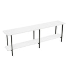 Manhattan Comfort Celine Contemporary Modern 71" Console Table in White (2-Shelf)
