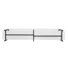 Manhattan Comfort Celine Contemporary Modern 71" Console Table in White (2-Shelf)