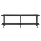 Manhattan Comfort Celine Contemporary Modern 71" Console Table in Black (2-Shelf)