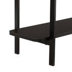 Manhattan Comfort Celine Contemporary Modern 71" Console Table in Black (2-Shelf)