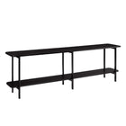 Manhattan Comfort Celine Contemporary Modern 71" Console Table in Black (2-Shelf)