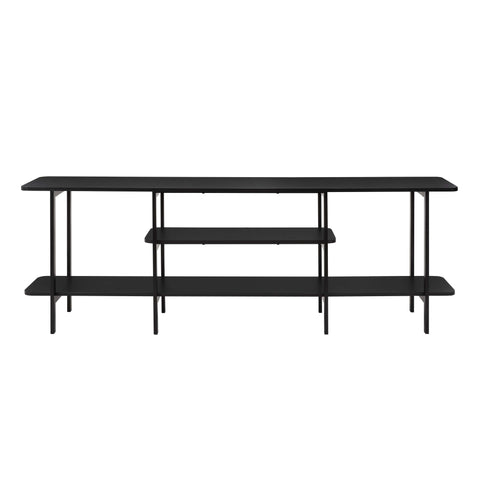 Manhattan Comfort Celine Contemporary Modern 71" Console Table in Black (3-Shelf)