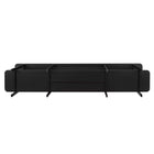 Manhattan Comfort Celine Contemporary Modern 71" Console Table in Black (3-Shelf)