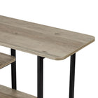 Manhattan Comfort Celine Contemporary Modern 71" Console Table in Rustic Gray (3-Shelf)