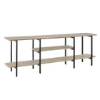 Manhattan Comfort Celine Contemporary Modern 71" Console Table in Rustic Gray (3-Shelf)