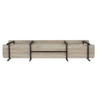 Manhattan Comfort Celine Contemporary Modern 71" Console Table in Rustic Gray (3-Shelf)