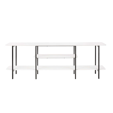 Manhattan Comfort Celine Contemporary Modern 71" Console Table in White (3-Shelf)