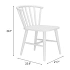 Zuo Shio Dining Chair White
