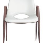 Zuo Desi Dining Chair (Set of 2) White & Walnut