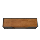 Manhattan Comfort Marcus Mid-Century Modern 53" TV Stand in Dark Sage Gray and Brown