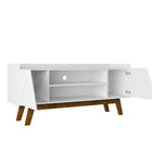 Manhattan Comfort Marcus Mid-Century Modern 53" TV Stand in White