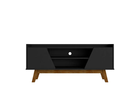 Manhattan Comfort Marcus Mid-Century Modern 53" TV Stand in Black