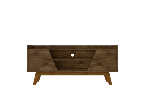 Manhattan Comfort Marcus Mid-Century Modern 53" TV Stand in Rustic Brown